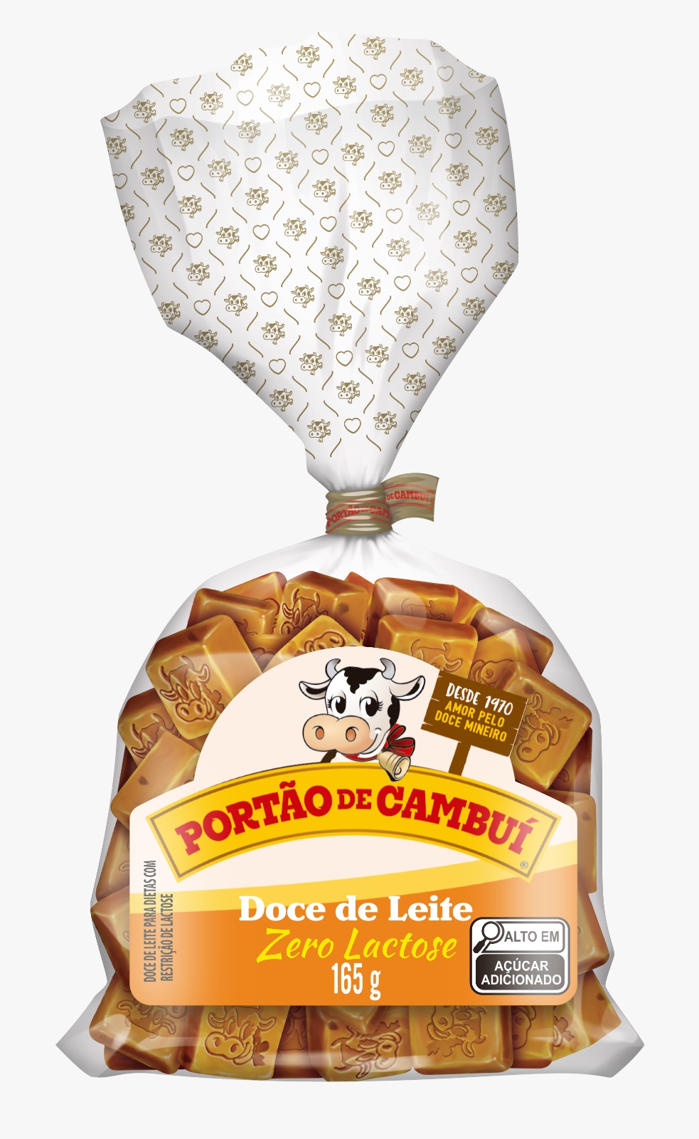 Doce de Leite Zero Lactose em tabletes 165g